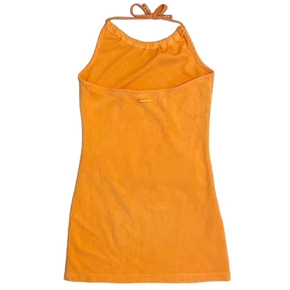 LA SENZA ORANGE HALTER NECK MINI DRESS SWIMWEAR COVER-UP SIZE SMALL‎ - Picture 2 of 6